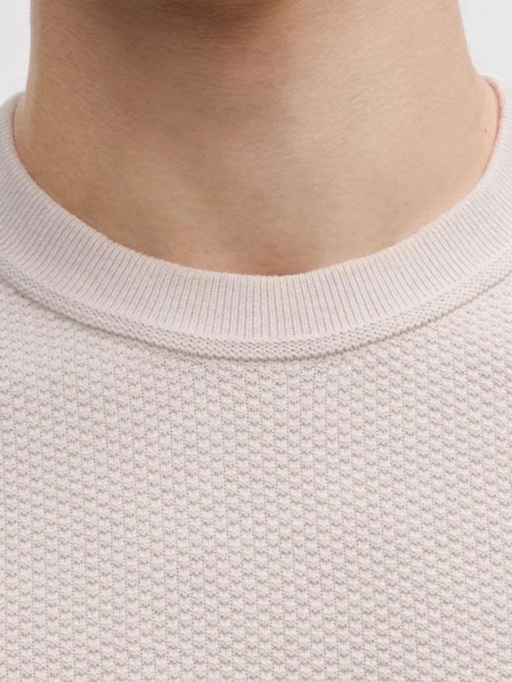 Lululemon Textured Knit Classic-Fit Crewneck Sweater Menâs M Ivory - Picture 9 of 9